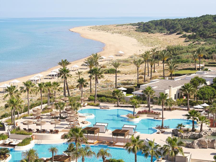 Grecotel Luxme Palms At Riviera Olympia & Aqua Park Loutrá Killínis Exterior foto