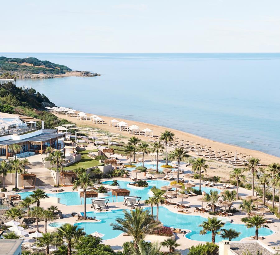 Grecotel Luxme Palms At Riviera Olympia & Aqua Park Loutrá Killínis Exterior foto
