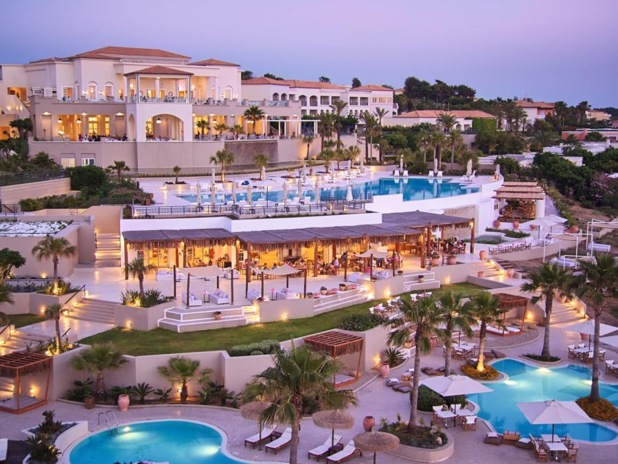 Grecotel Luxme Palms At Riviera Olympia & Aqua Park Loutrá Killínis Exterior foto